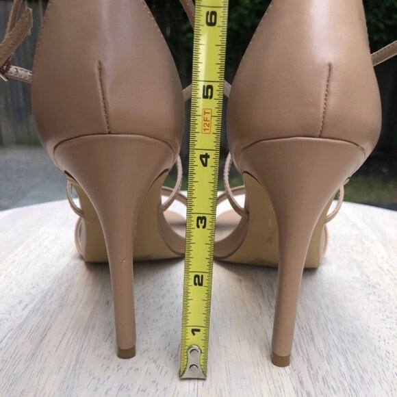 ✨HP✨ SUPER SEXY STRAPPY NUDE SANDALS Women’s Size 9.5 - Picture 8 of 9